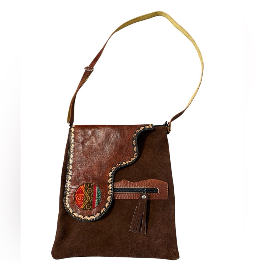 Brown Leather Shoulder Bag - Picture 3 of 11